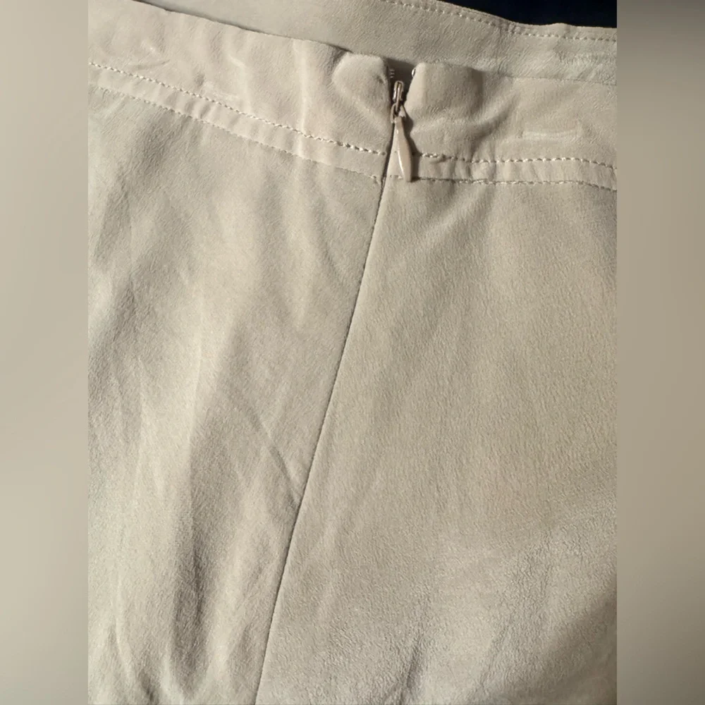 Armani Exchange Taupe High-Low Layered Midi Skirt - Picture 6 of 10